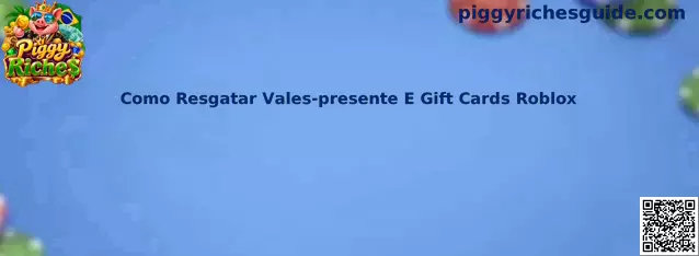 Resgate de Gift Cards Roblox